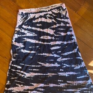 Young Fabulous & Broke Tie Dye Slip Skirt "Felicity" Size Large Pink Black
